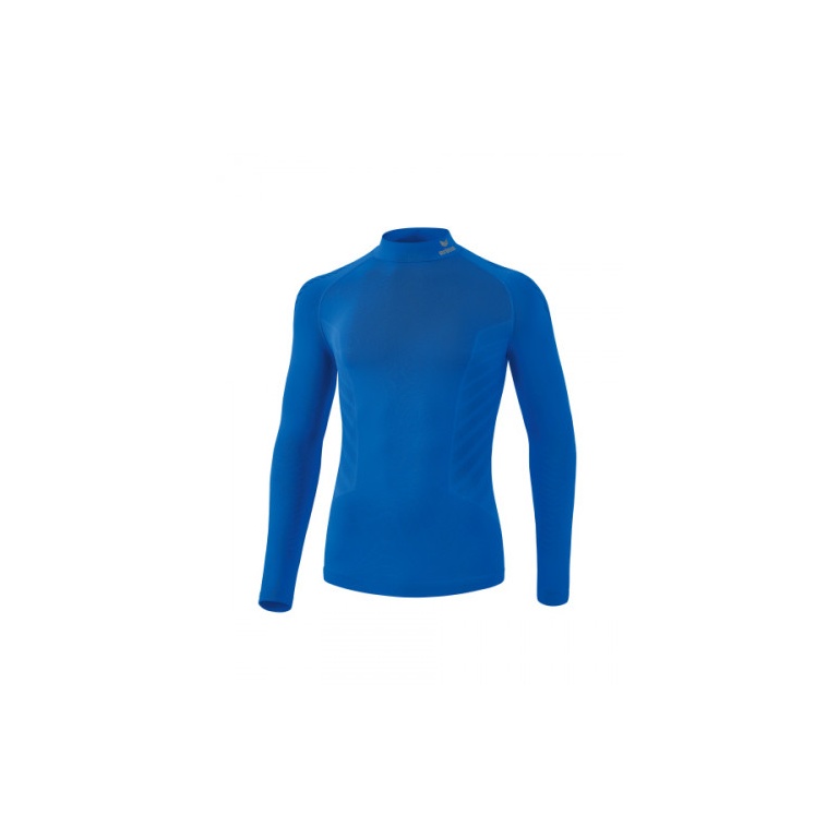 Erima Functional Underwear Long Sleeve Athletic with Collar (seamless) royal blue Men